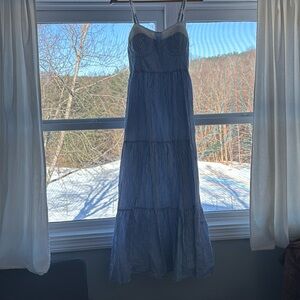 Small tear in back of dress that is easily repairable